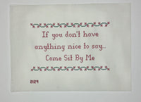 If You Don't Have Anything Nice to Say
