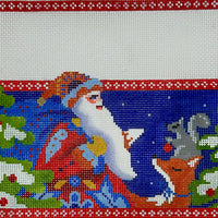 Folk Santa with Fox Stocking Cuff