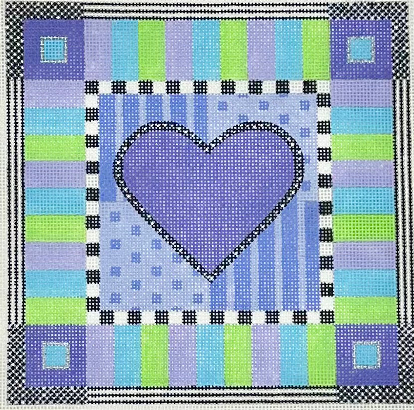 Quilted Heart Square