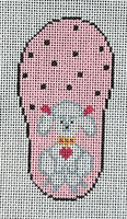 Pink Poodle Flip Flop with Finishing Materials
