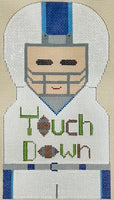 Quarterback with stitch guide
