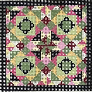 Stars in Diamonds Quilt Square