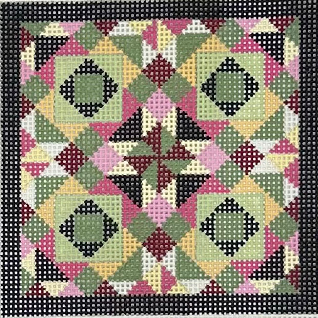 Stars in Diamonds Quilt Square