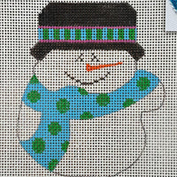 Mitten Snowman with stitch guide