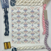 Geometric Series - Pink and Gray with threads