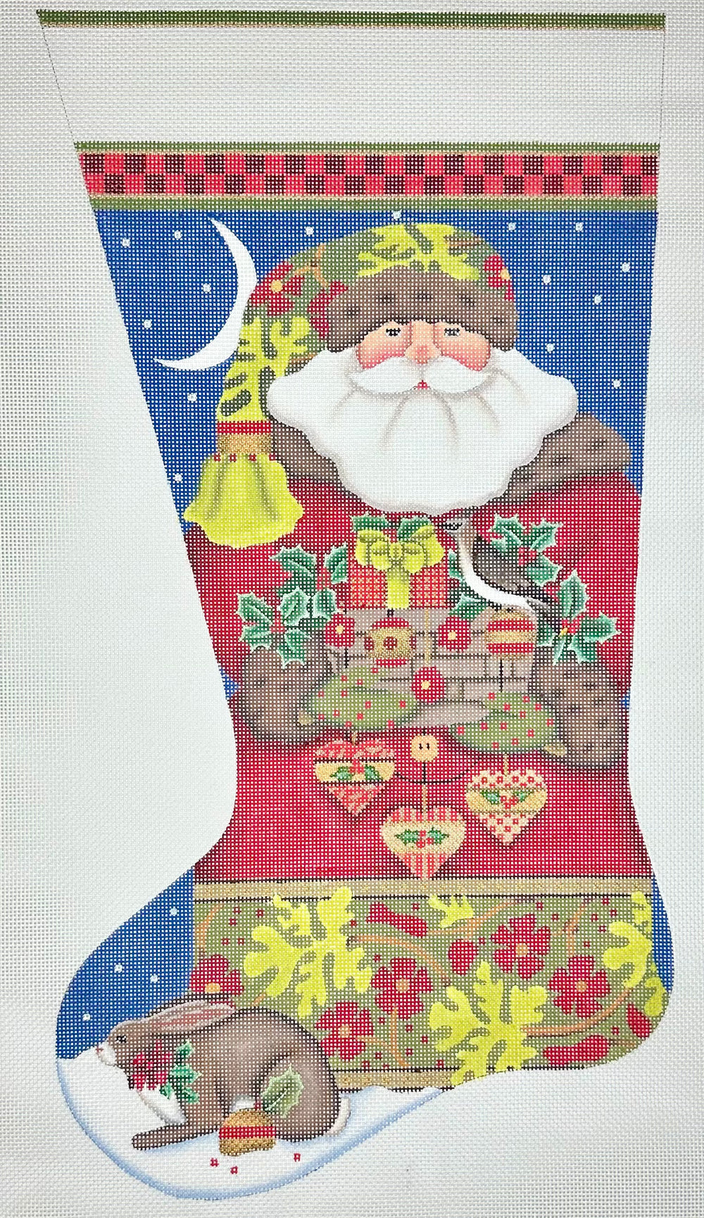 Forest Santa Stocking