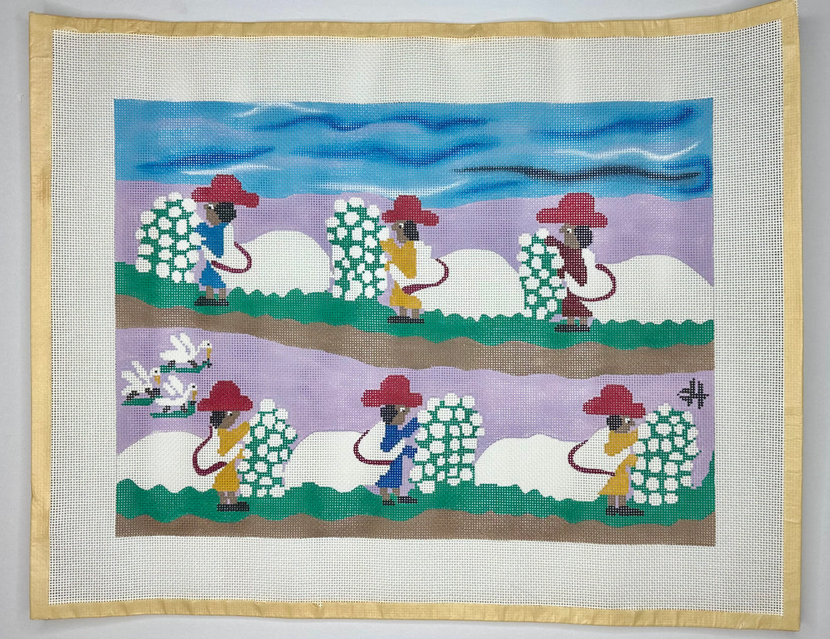 Picking Cotton | Needlepoint Destashing