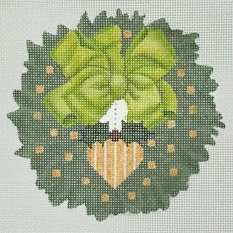 Gold Heart Wreath