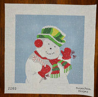 Festive Glittery Snowman

