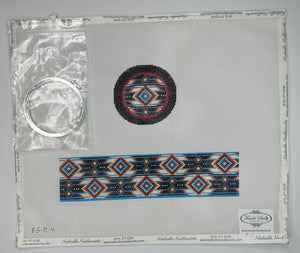 Southwest Round Hinged Box with Hardware