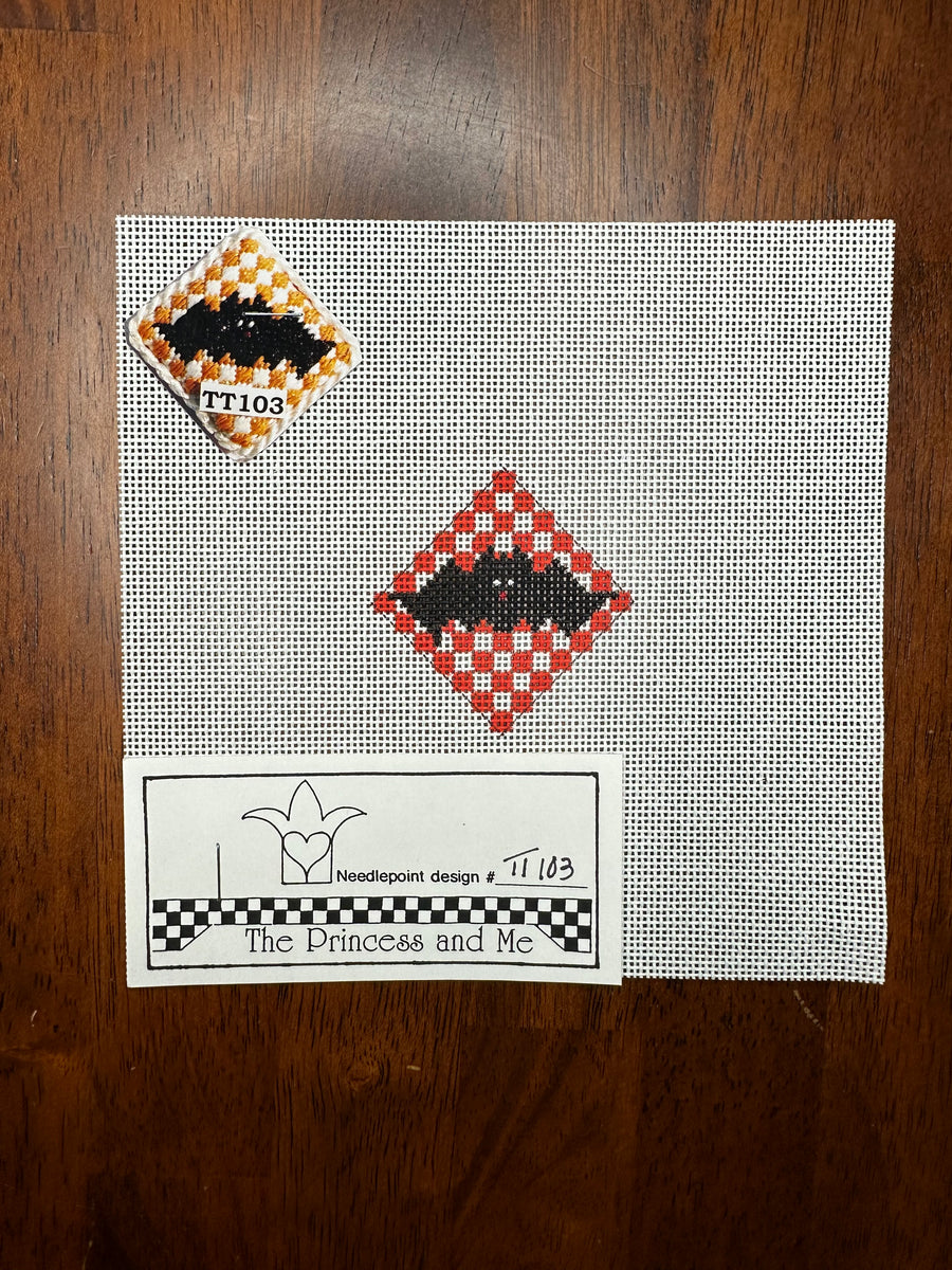 Batty with stitch guide Needlepoint Destashing