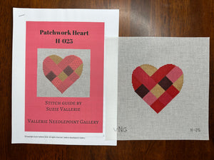 Patchwork Heart with stitch guide