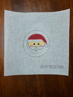 Santa Emoji with stitch guide
