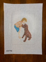 Boy with Dog
