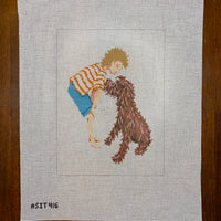 Boy with Dog