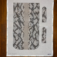Snakeskin Trifold Clutch