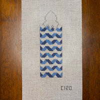 Hanukkah Candle - Blue Twisted Ribbon