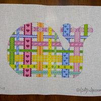 Medium Whale - Woven Ribbons - Multi Brights