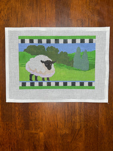 Sheep with Checkered Border
