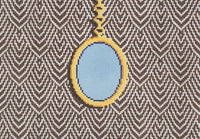 Pendant Clutch - Brown (print)
