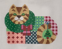 Christmas Patchwork Cat
