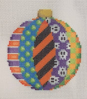 Skull Patch Ball Ornament (print)
