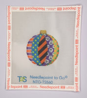 Skull Patch Ball Ornament (print)
