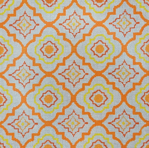 Orange Tiles Pillow