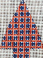 Red and Blue Squares Christmas Tree
