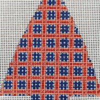 Red and Blue Squares Christmas Tree