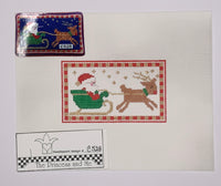 In a One Horse Open Sleigh with stitch guide
