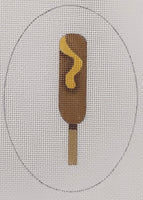 Corn Dog with Mustard
