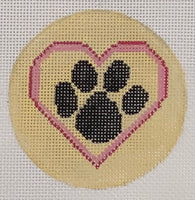 Paw Print Heart
