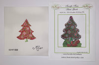 Red Swirlz-n-Snowflakes Tree w/Stitch Guide

