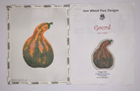 Gourd with stitch guide
