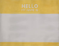 Hello My Name Is Birth Announcement - Yellow

