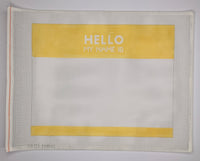 Hello My Name Is Birth Announcement - Yellow
