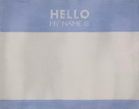 Hello My Name Is Birth Announcement - Blue
