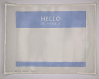 Hello My Name Is Birth Announcement - Blue
