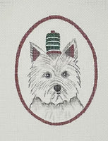 Westie in Hat
