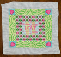 LOVE w/Argyle, Zebra & Hearts Border
