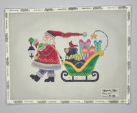 Santa Pulling Sleigh
