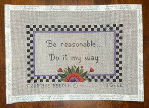 Be Reasonable
