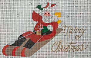 Toboggan Santa