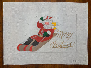 Toboggan Santa