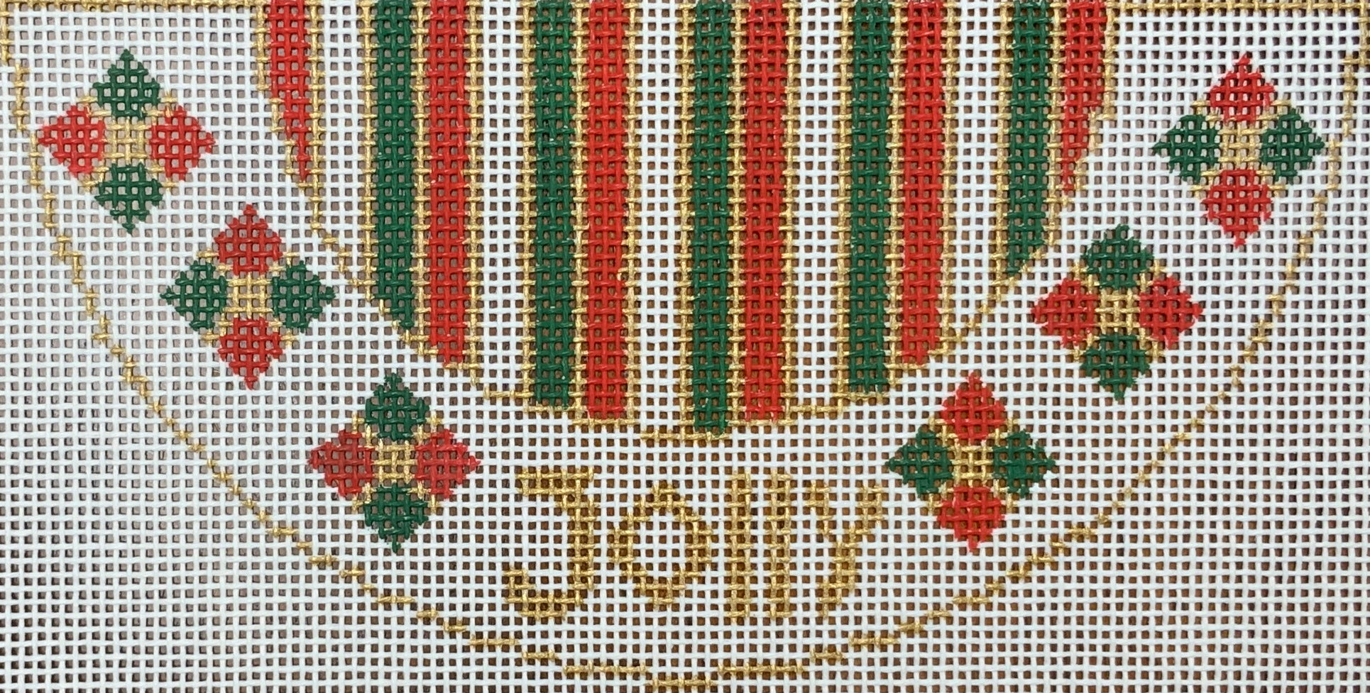 Jolly Kiss Needlepoint Destashing