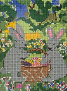 Hiding Eggs with stitch guide