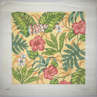 Hibiscus Floral Pillow
