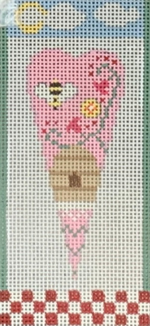 Spring Mini Heart with stitch guide