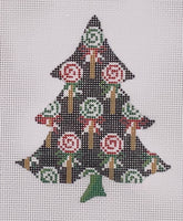 Lollies on Black Tree
